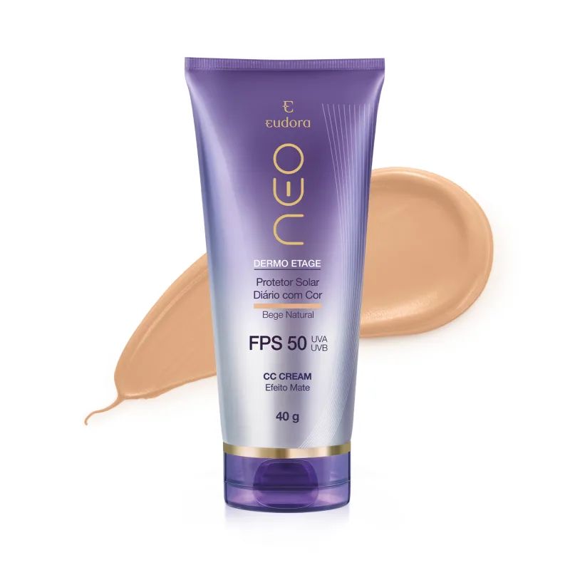 NEO DERMO ETAGE PROTETOR SOLAR FPS50 CC CREAM BEGE NATURAL 40G